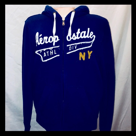 Aeropostale Tops - Aeropostale - GUC Zip Up Hoodie Royal Blue Med